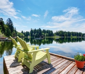 Chairs on a dock