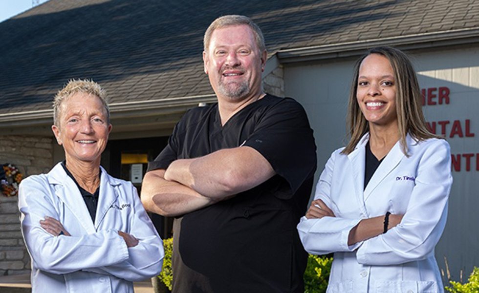 Marion dentists outside of dental office building